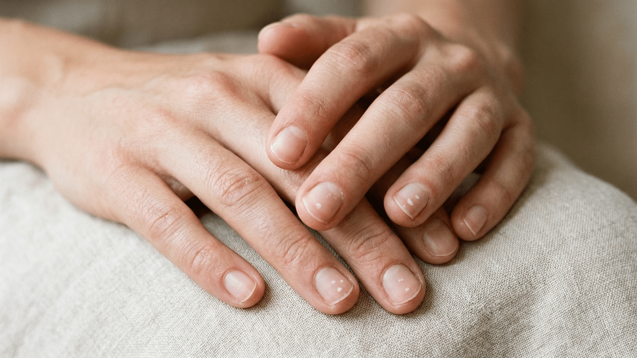 O que significam manchas brancas nas unhas?