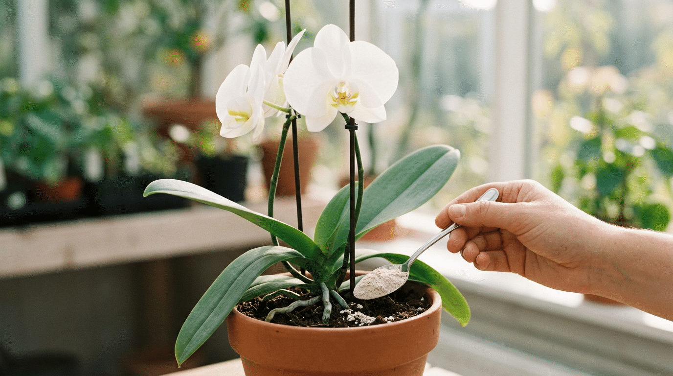 Orquídeas murchas voltam à vida rapidamente com este truque usando farinha de ossos