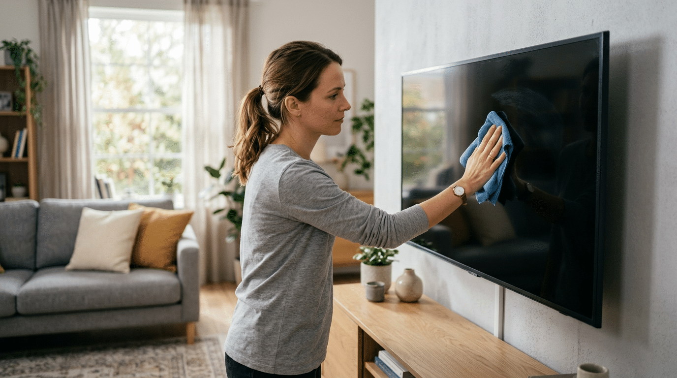 O jeito correto de limpar telas de TV e computador sem riscar ou danificar o seu aparelho