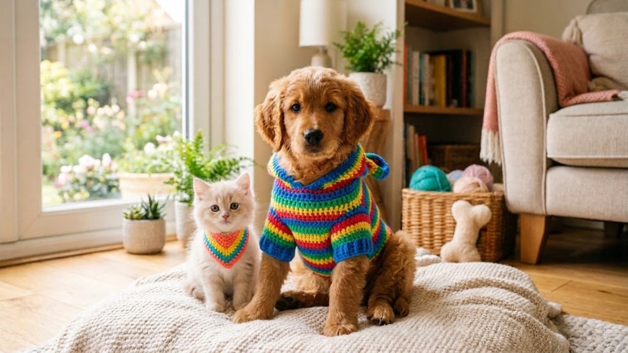 Como fazer roupinhas de crochê para pets cheias de conforto e estilo