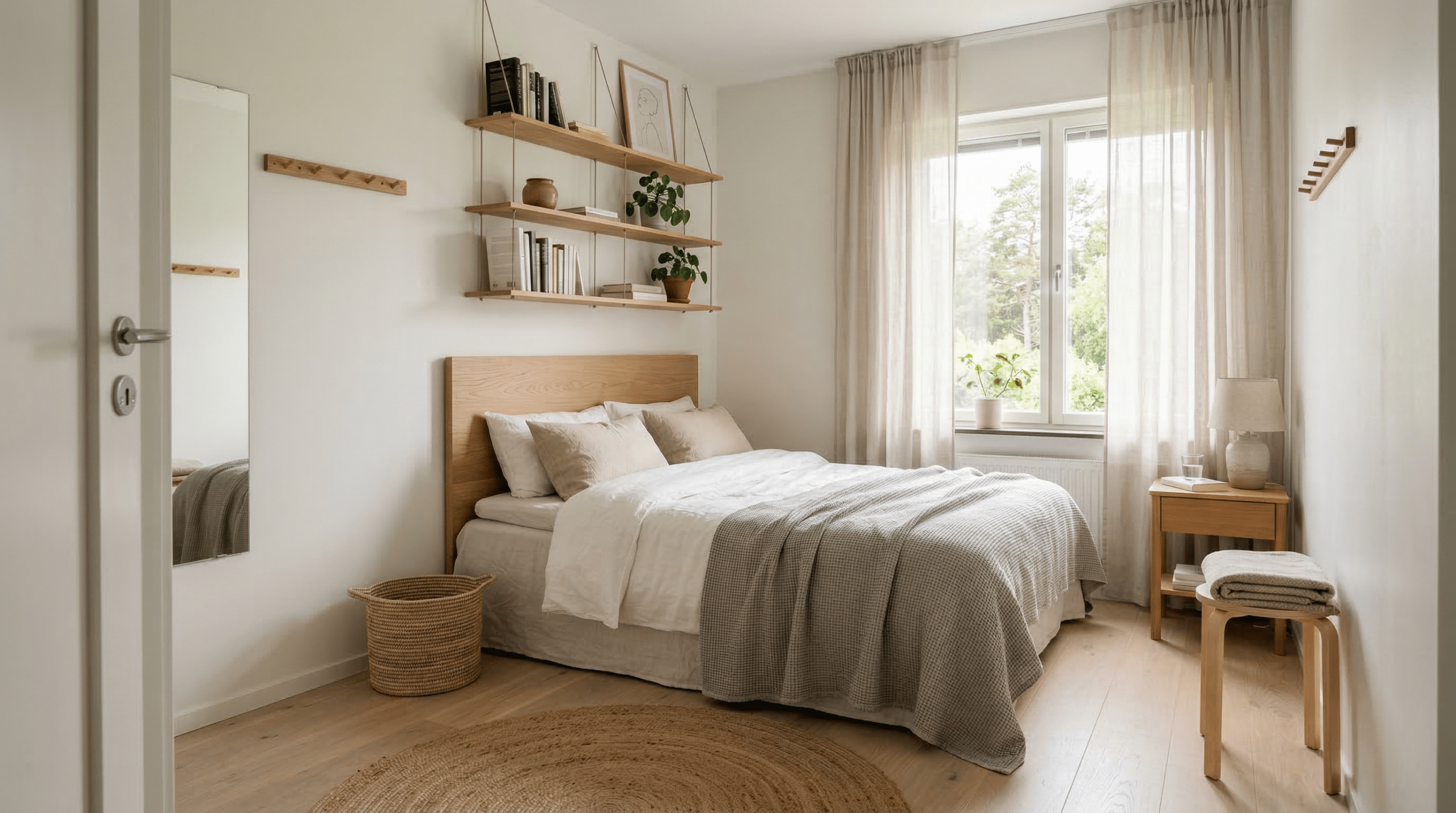 Quarto pequeno: onde colocar a cama para ganhar espaço de circulação