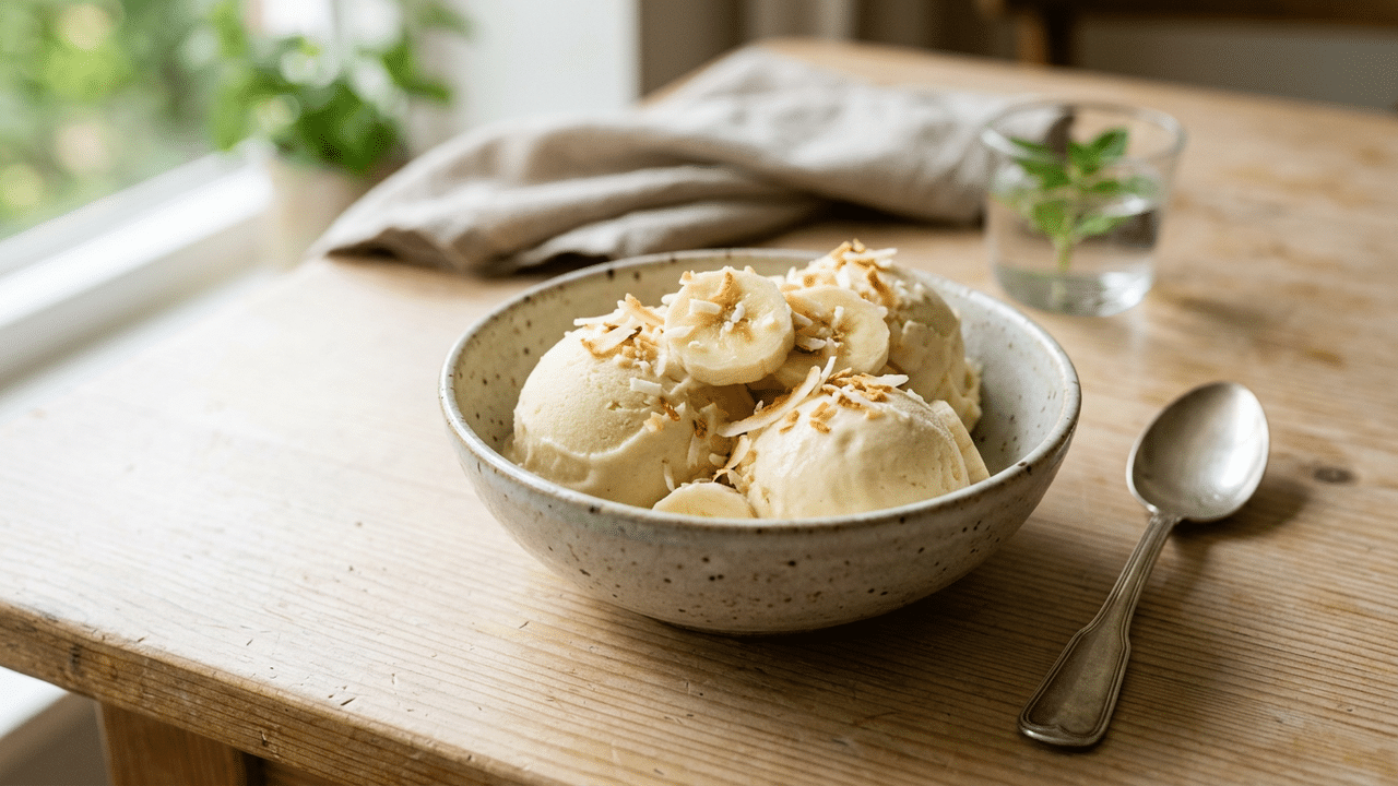 Como fazer um sorvete de banana natural sem açúcar e sem leite para os dias de calor no verão