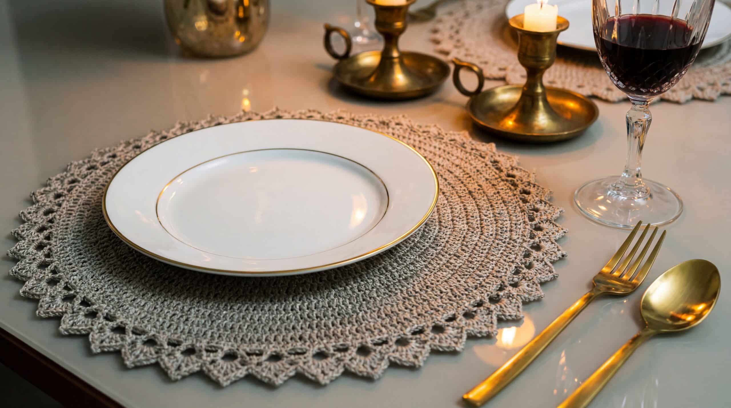 Sousplats de crochê super elegantes: Como criar peças com sofisticação