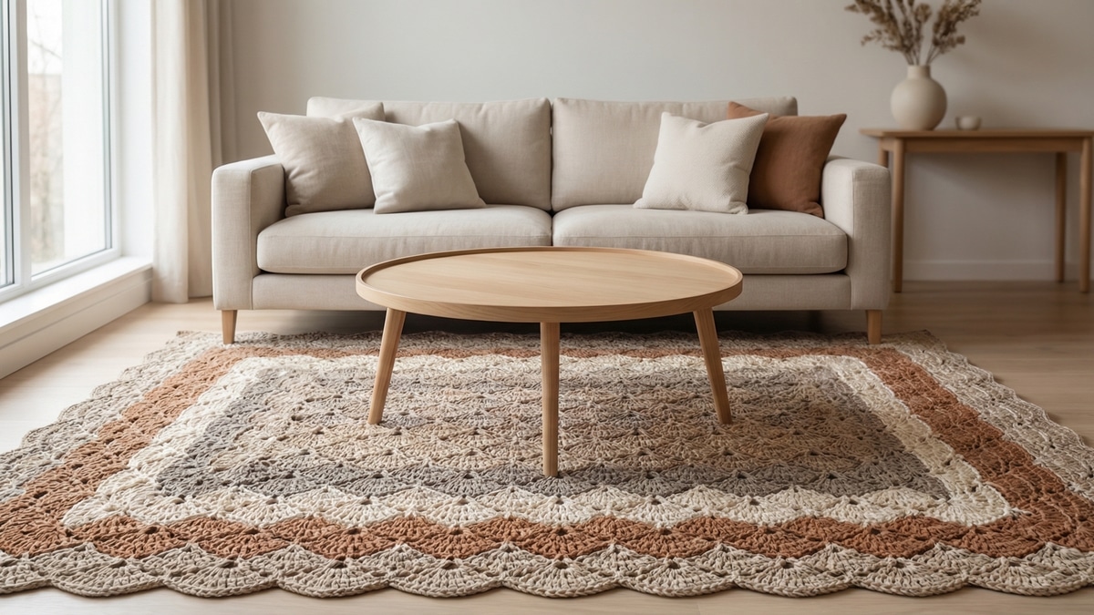 Tapetes de crochê para valorizar a sua decoração com elegância