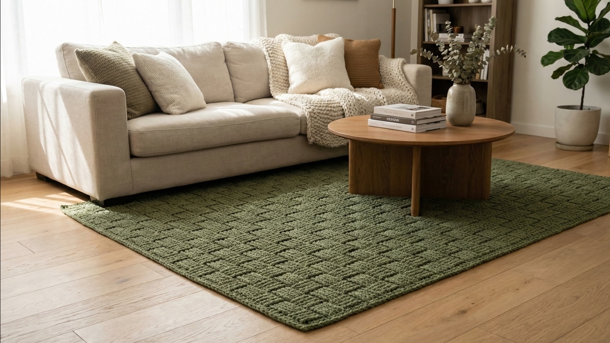 Tapetes de crochê vão dar um ar novo na decoração da sua casa