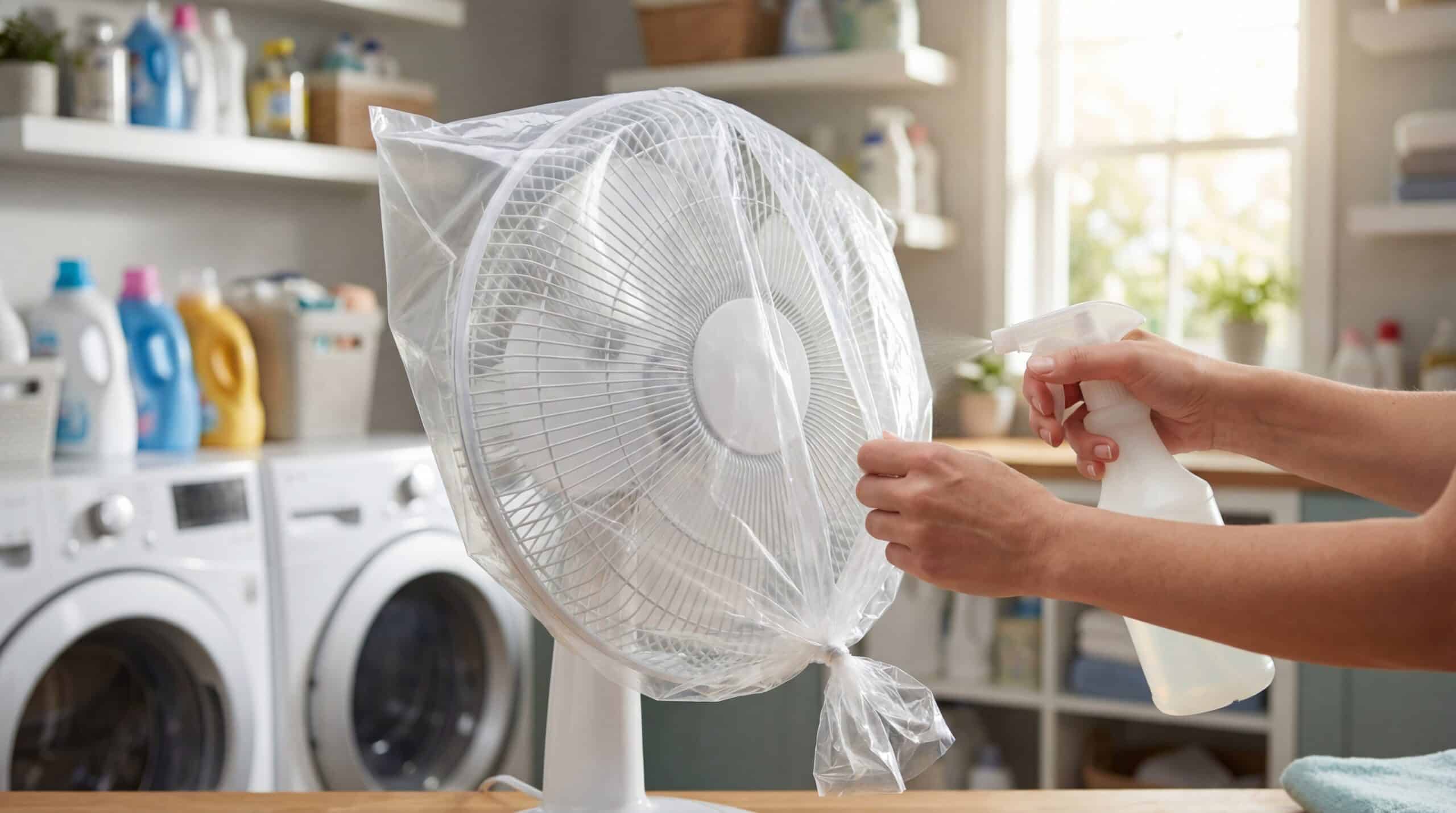Como limpar o ventilador de forma rápida e eficiente com saco plástico