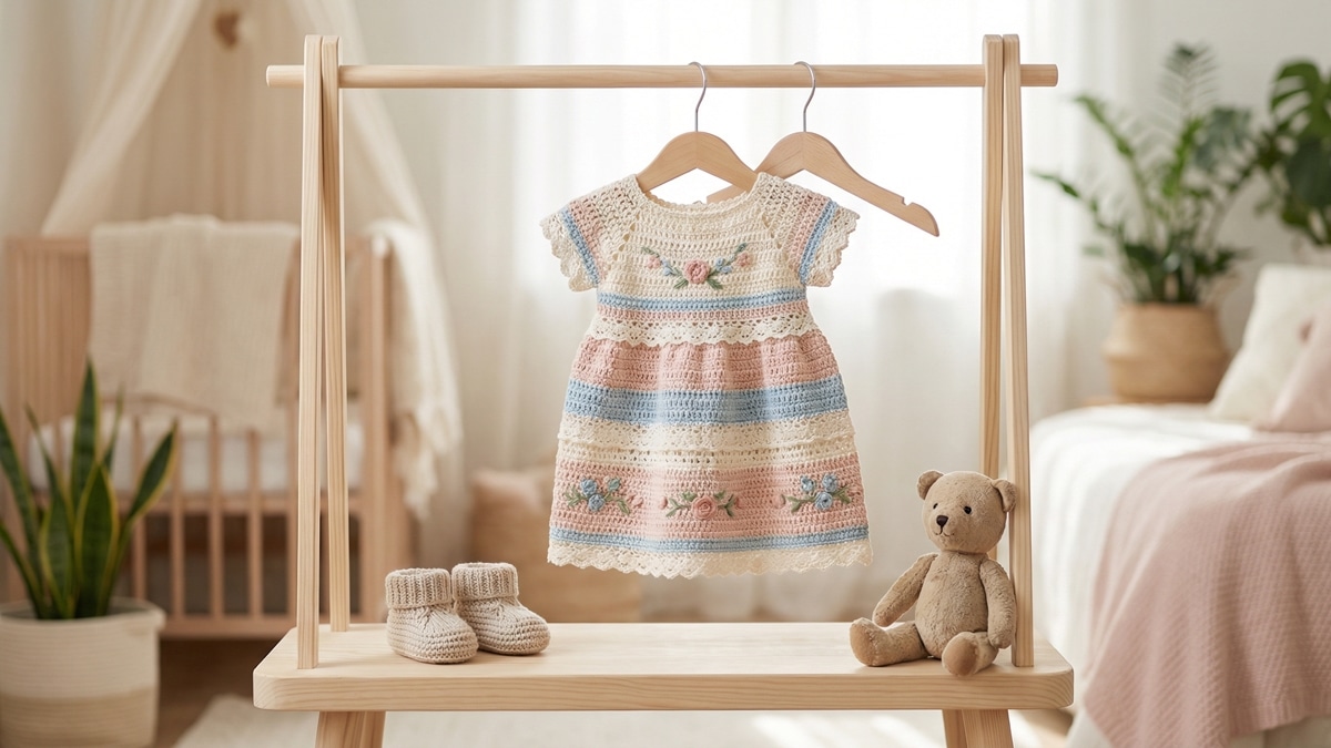 Charme e estilo com 10 vestidos de crochê infantil para as suas pequenas!