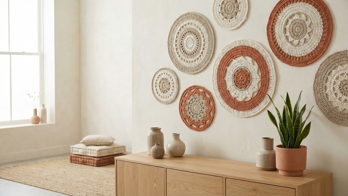 Explore 15 mandalas de crochê para renovar a energia da sua casa