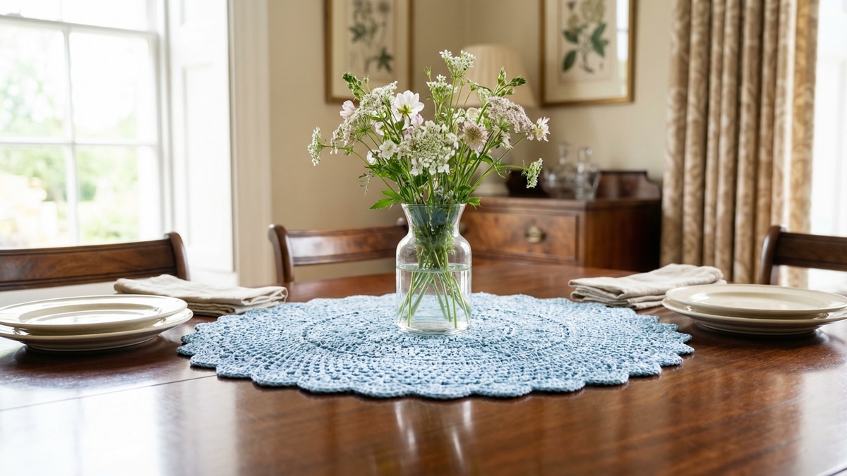 Siga esse guia para criar os centros de mesa em crochê mais lindos e atemporais