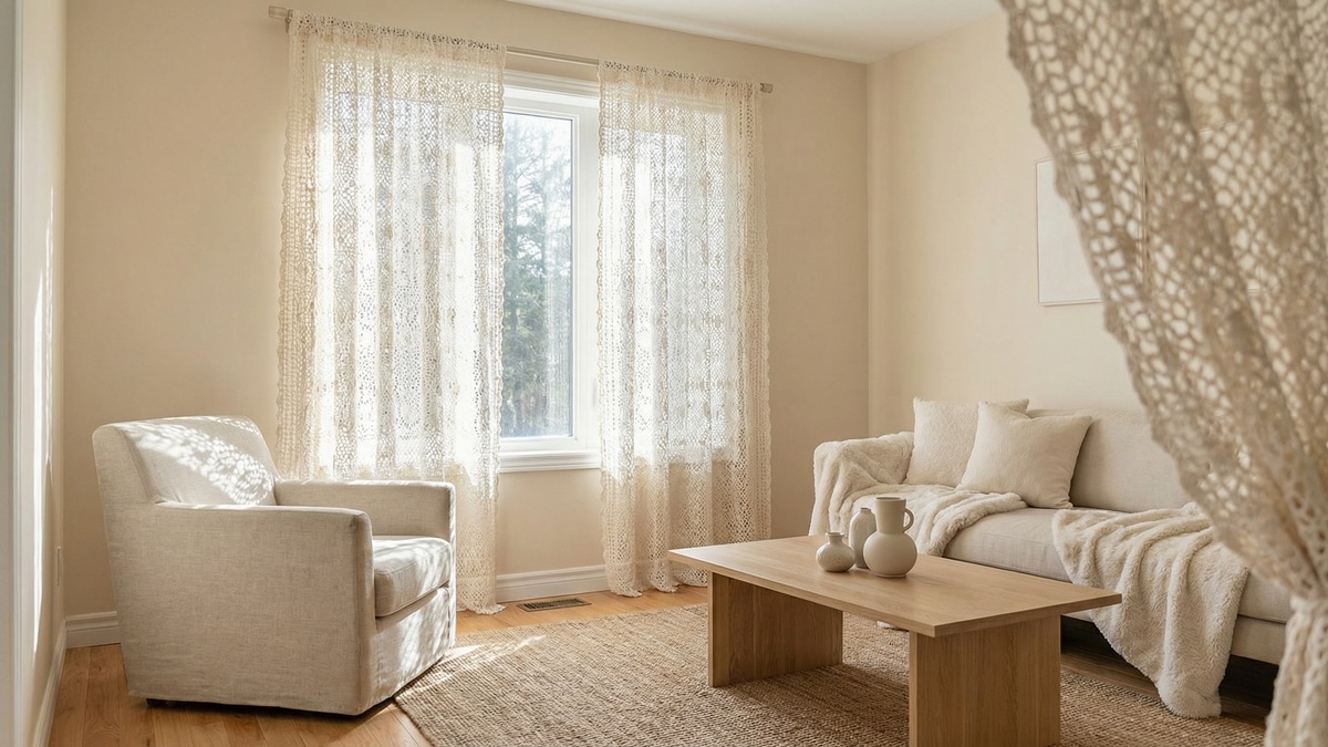 Transforme sua casa hoje com estas cortinas de crochê irresistíveis