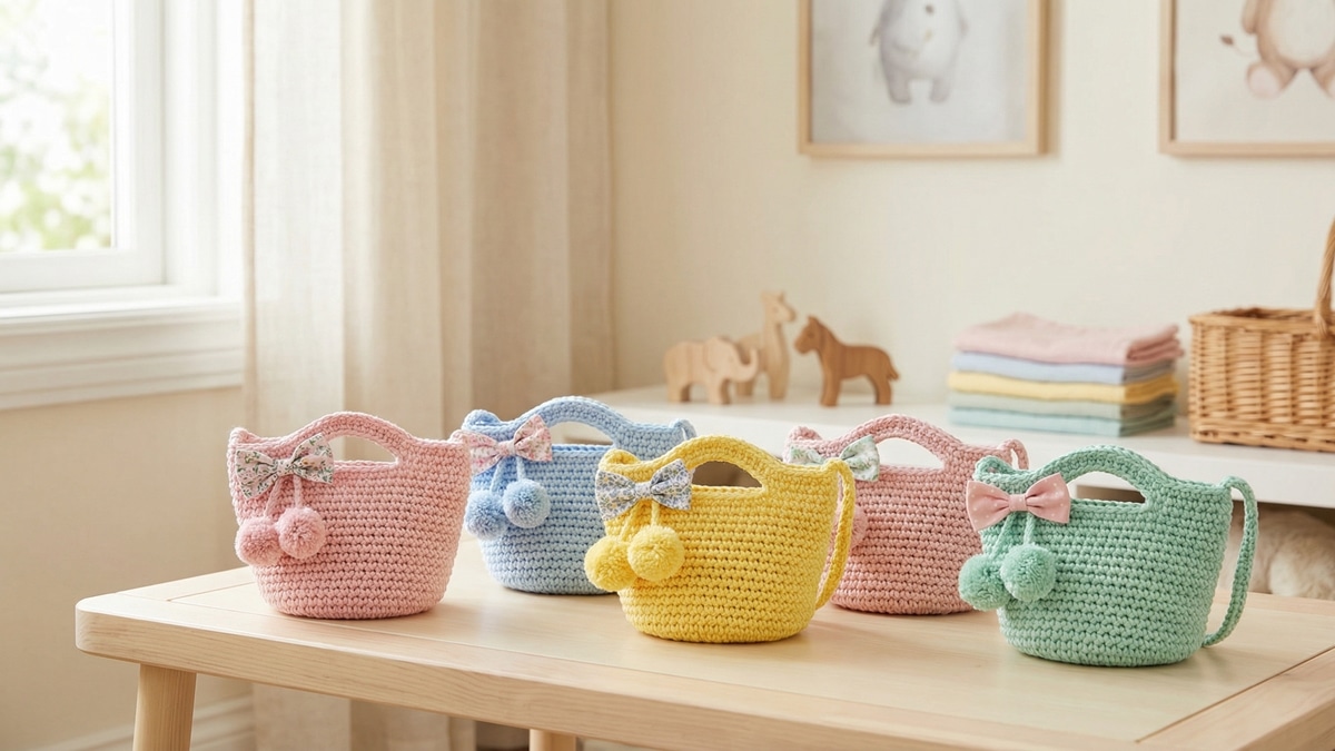 Encante as crianças criando bolsinhas de crochê infantil maravilhosas