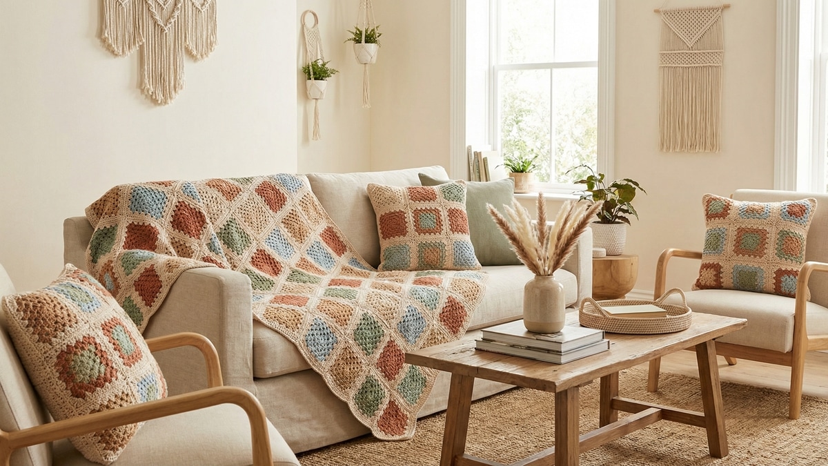 Crie roupas e decoração incríveis usando alguns destes 20 squares de crochê!