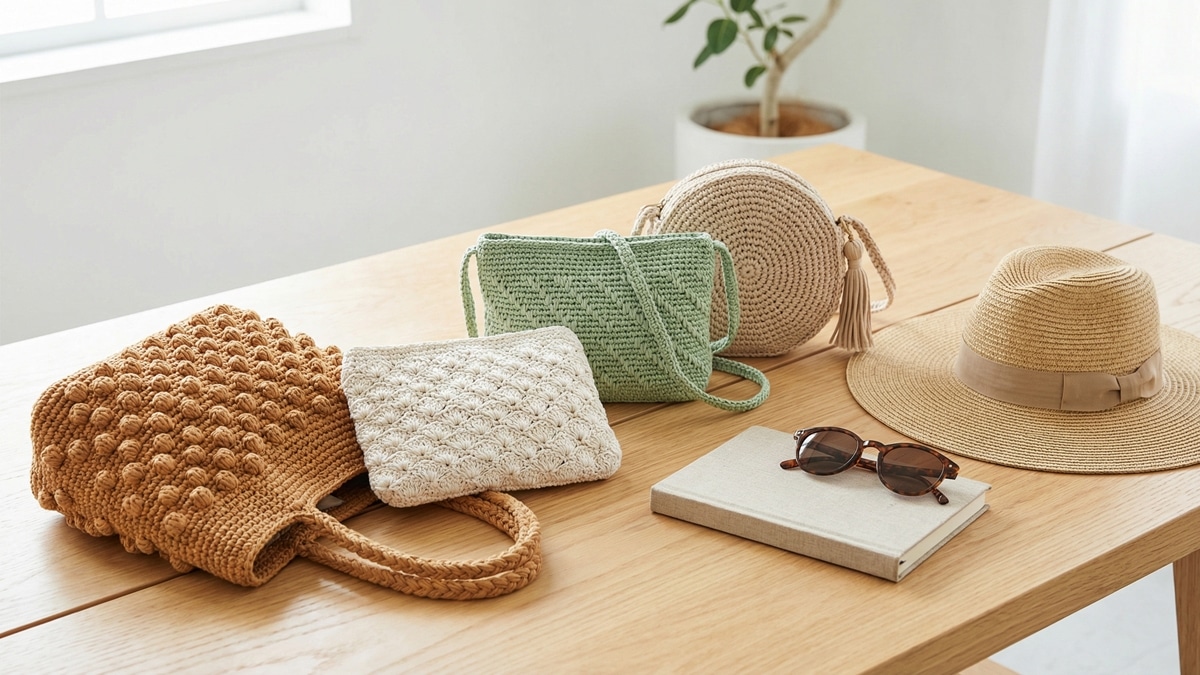 Cansada de usar as mesmas bolsas? Crie as suas próprias bolsas de crochê!