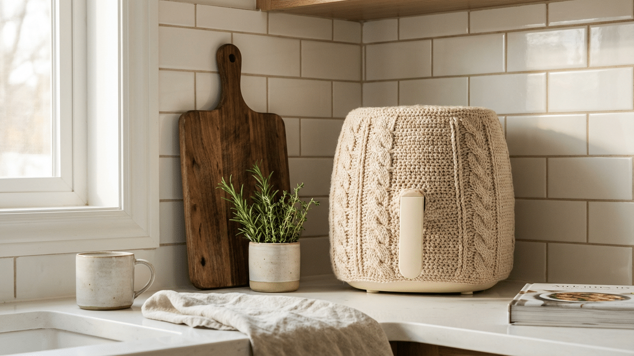 Capa para Airfryer: Elegância e proteção com design minimalista para a sua cozinha
