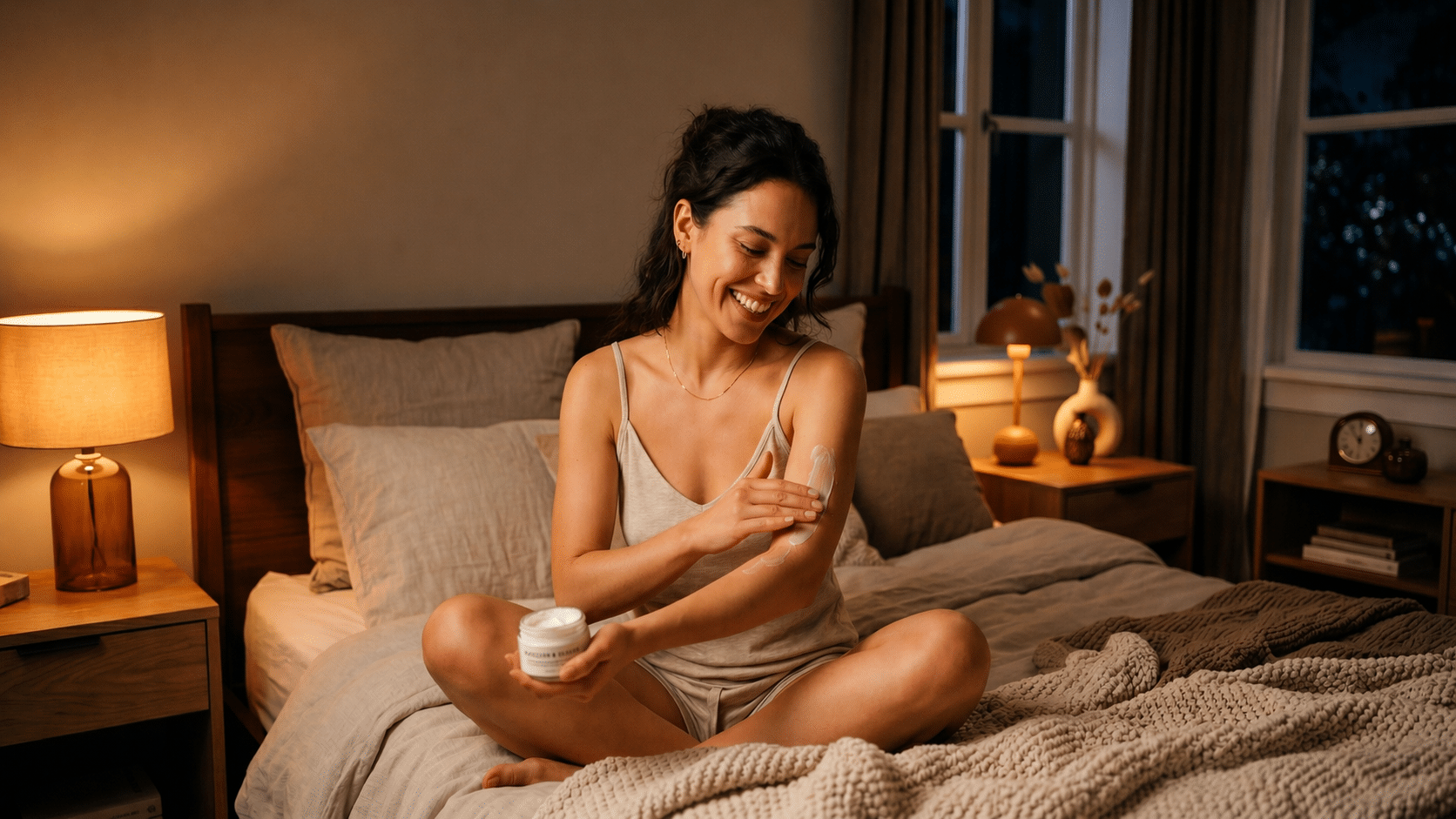Skincare noturno para o corpo: 3 ingredientes que recuperam a pele enquanto você dorme
