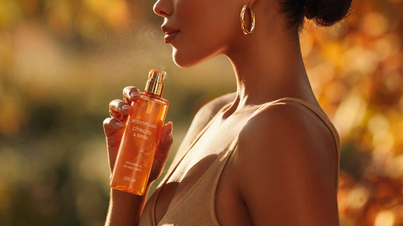 Esses 7 bodysplashs estão rendendo elogios justamente por cumprirem a proposta: Perfume fresco para esse outono quente de 2026, sem abrir mão da sensação de aconchego