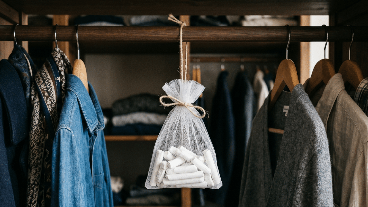 O truque do giz no armário: o motivo inusitado para colocar este item escolar perto das suas roupas durante o inverno