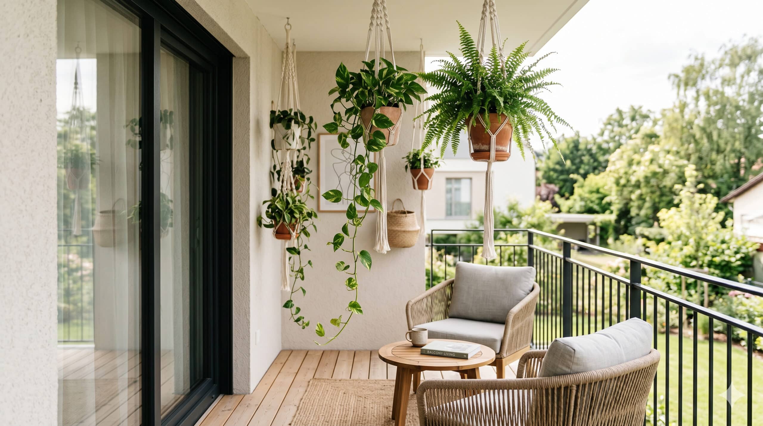 O suporte de plantas em macramé que usa apenas dois nós e renova qualquer varanda