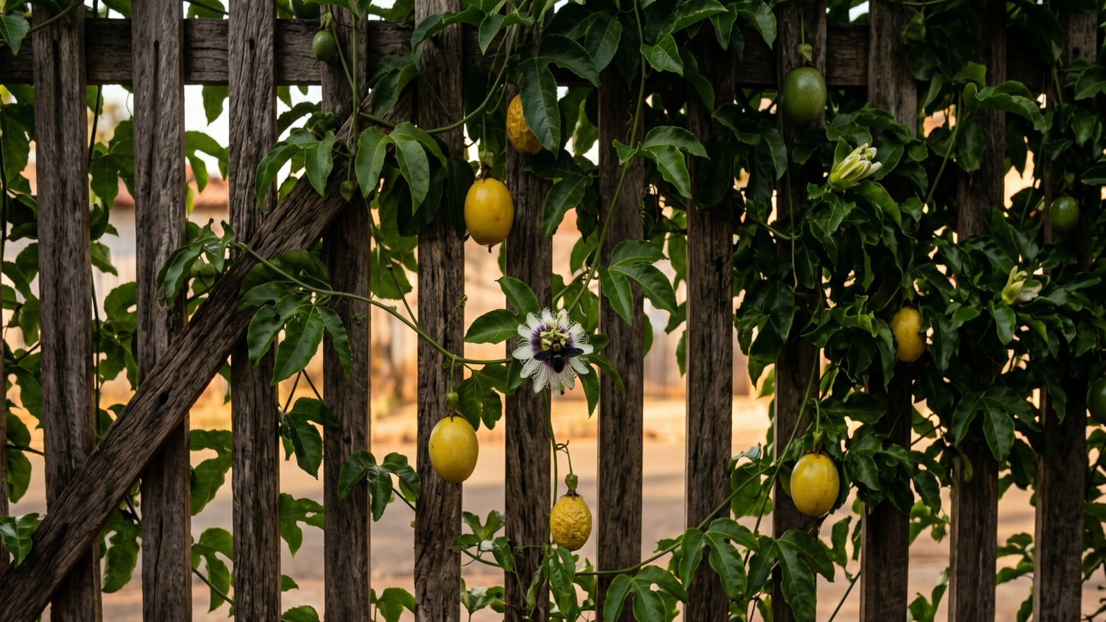 2 em 1: trepadeira frutífera que pega fácil no muro de casa e produz o ano todo com privacidade