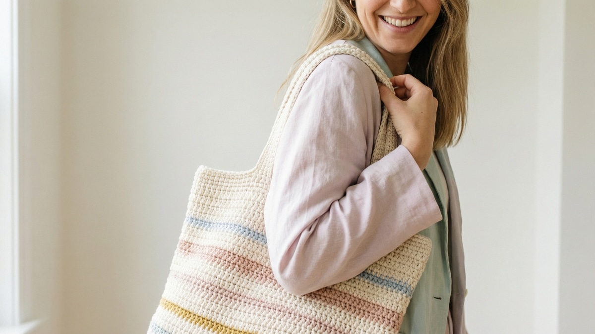 Crie bolsas “tote bag” de crochê lindíssimas com gráficos para você copiar