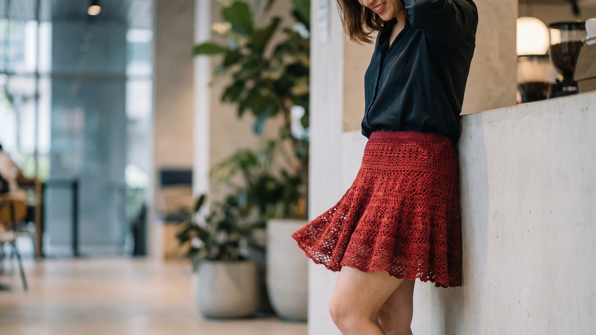 Renove seus looks com saias de crochê cheias de charme, estilo e personalidade