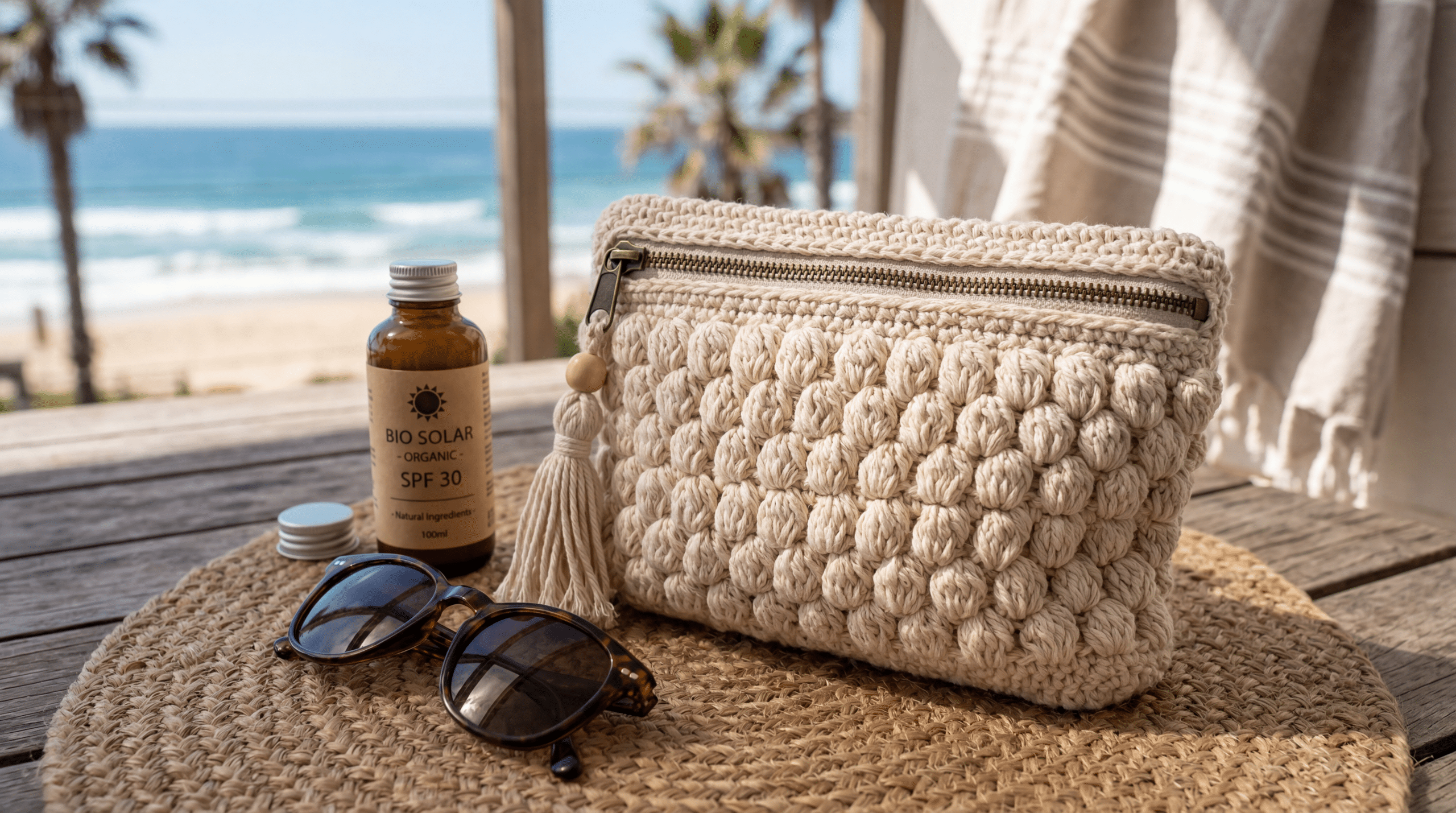 Necessaire de crochê: o acessório de organização que une estilo boho e praticidade