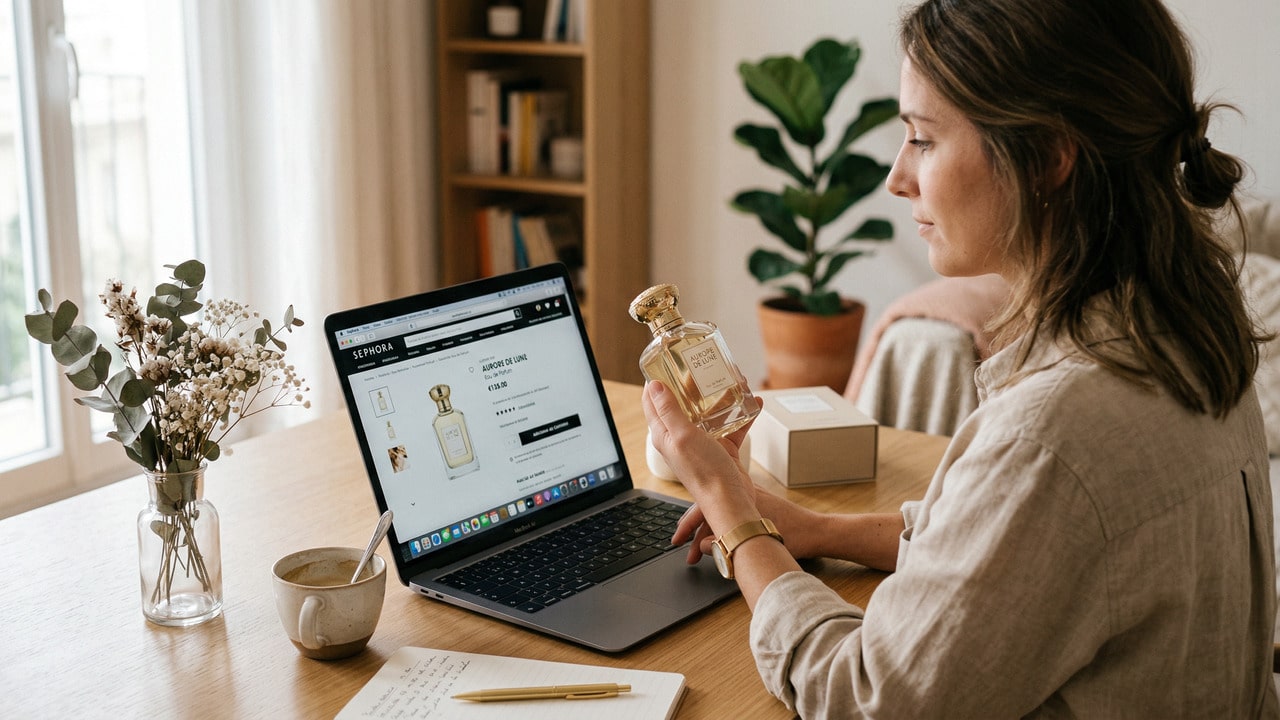 O guia para comprar perfume online sem errar: como ler as notas de topo, coração e base e não se arrepender
