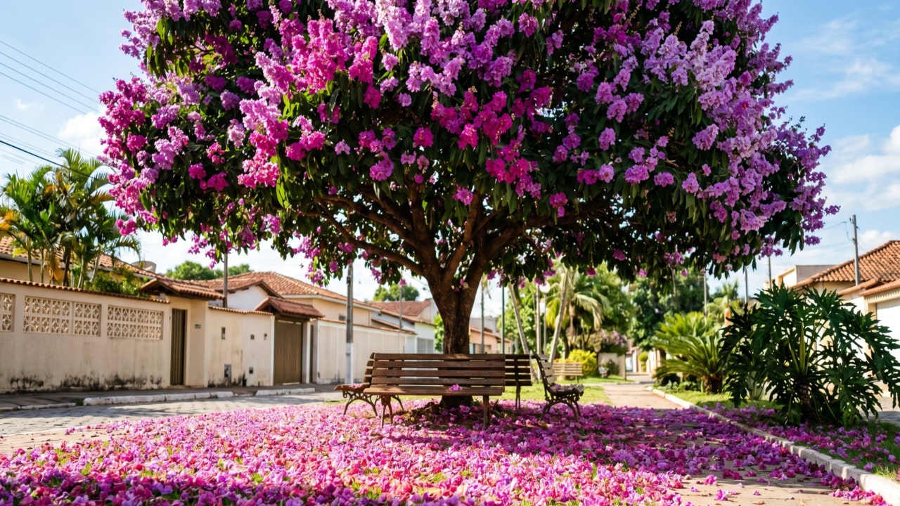 Cresce super rápido, tem sombra fresca e flores que formam um verdadeiro tapete colorido