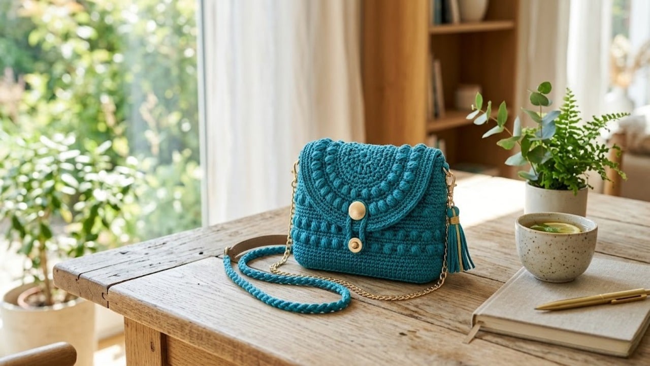 Modelo fácil e rápido de bolsa de crochê que vende: tutorial completo!