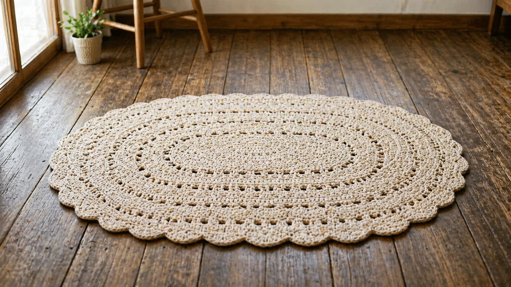 Tapete de crochê oval: passo a passo completo para iniciantes e intermediárias — como calcular a corrente inicial, escolher o fio ideal e nunca mais errar o formato