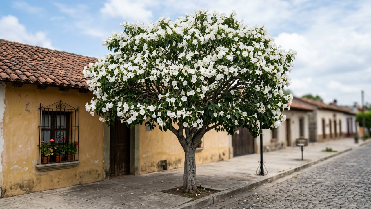 Árvore ideal pra calçada tem flores deslumbrantes, cuida de si mesma e vive atraindo beija-flores