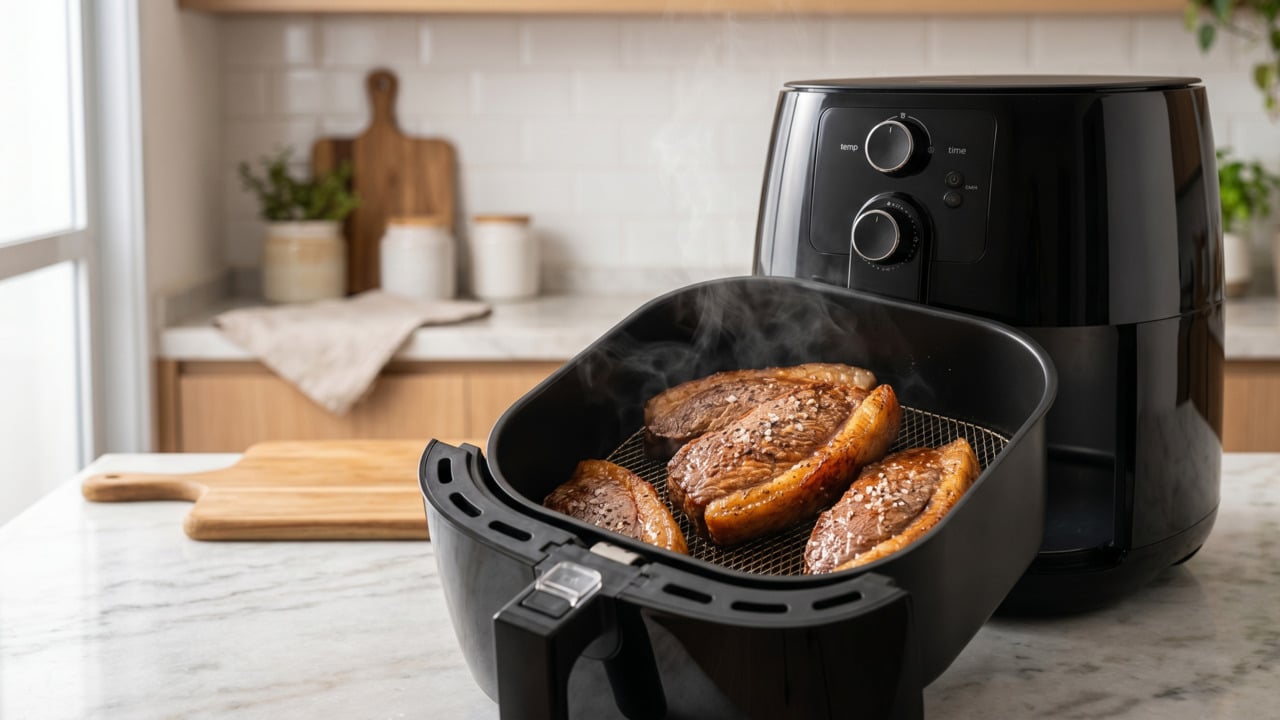 As carnes que ficam muito melhores na air fryer do que no forno convencional