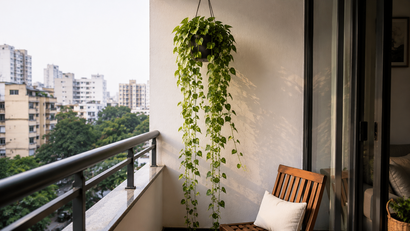 Plantas pendentes que crescem rápido e deixam a varanda mais charmosa