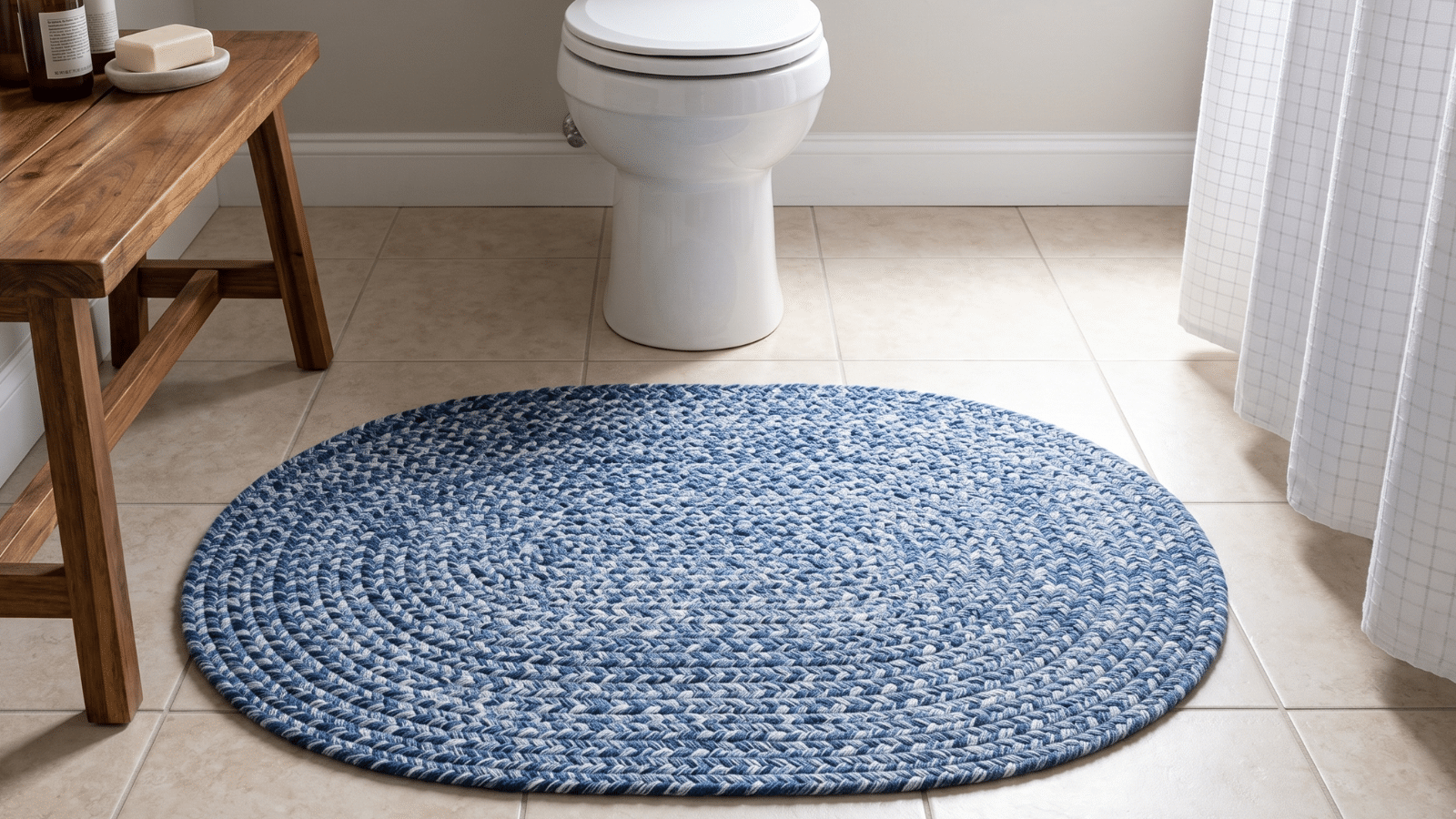 Tapete de crochê com gráficos para deixar o seu banheiro mais charmoso