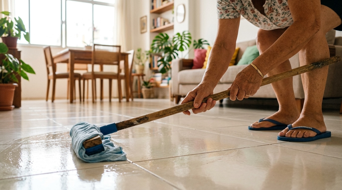 Qual a frequência certa para varrer e passar pano na casa?