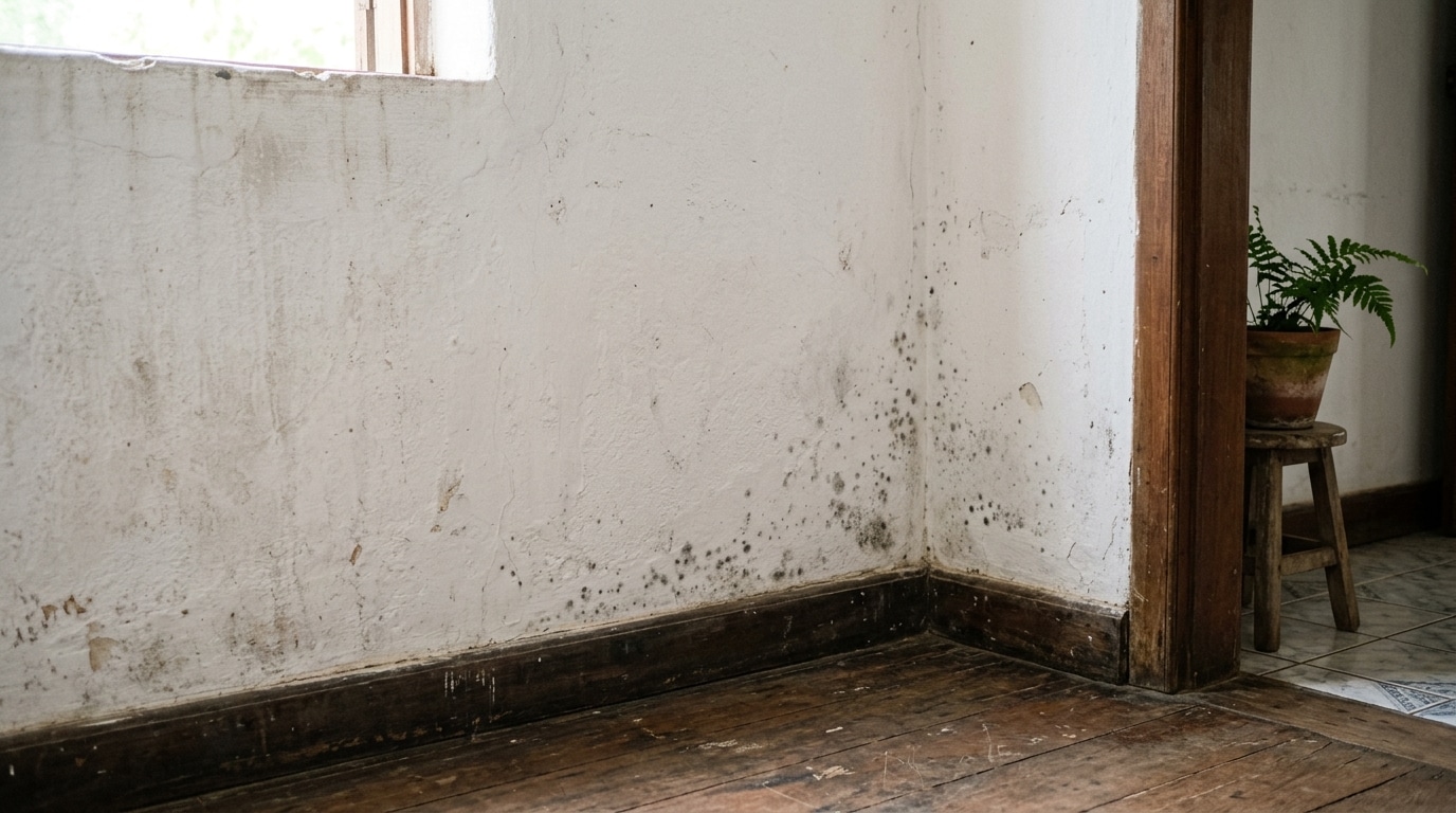 Nem água sanitária, nem detergente: a melhor forma de acabar com o mofo das paredes e tetos