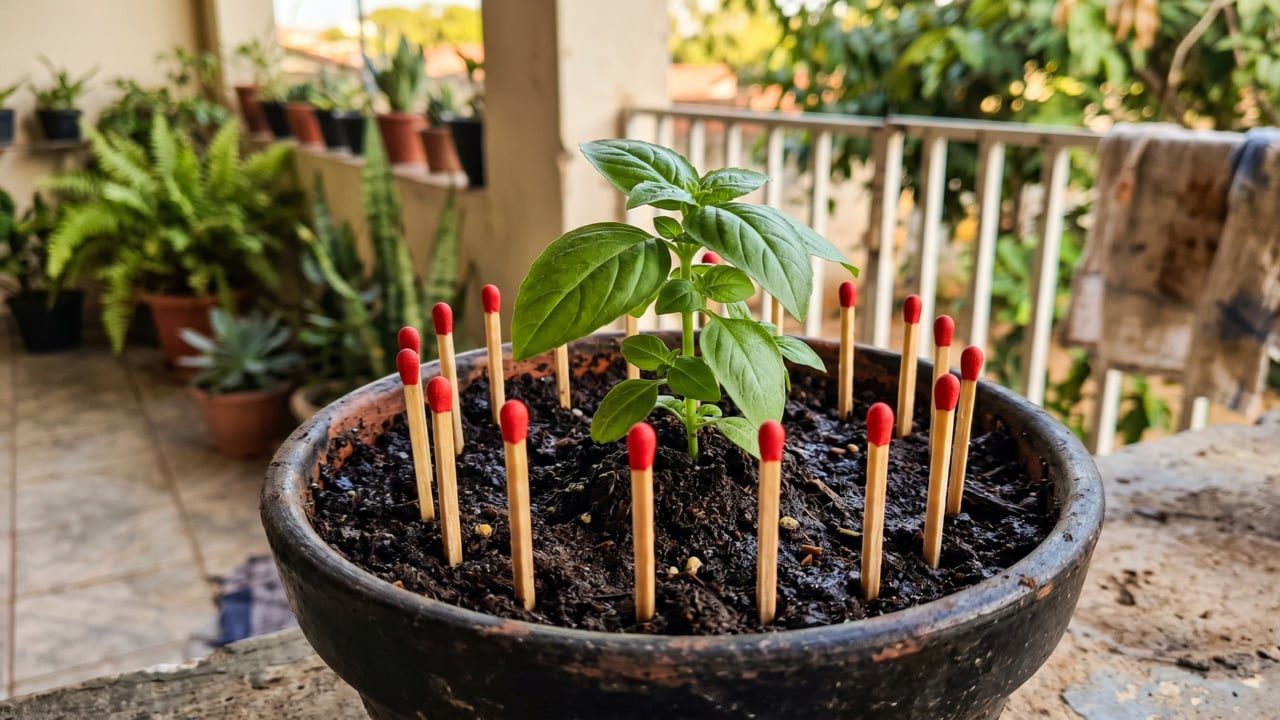 Pouca gente sabe, mas jardineiros experientes recomendam enterrar palitos de fósforo no vaso