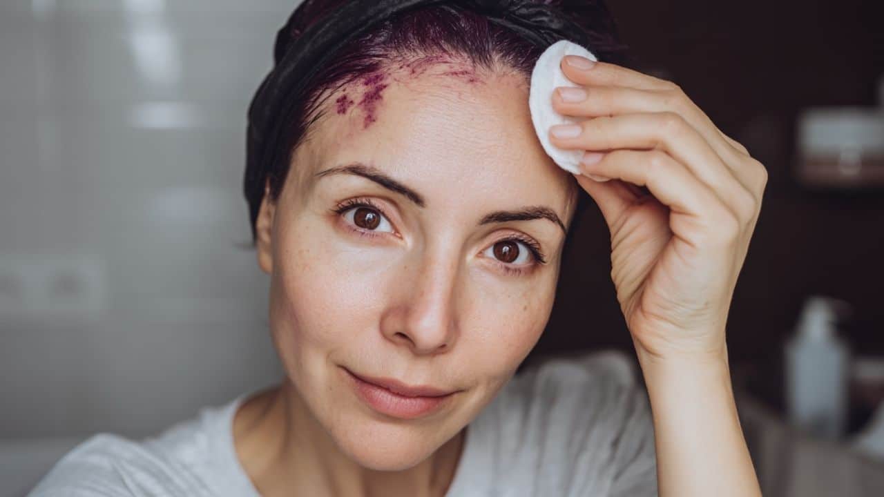 Aprenda a remover tintura de cabelo da pele de forma prática