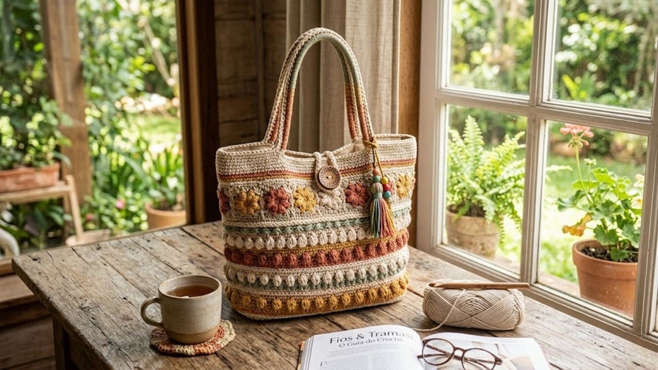 Veja lindos modelos de bolsas de crochê para transformar seu estilo em 2026