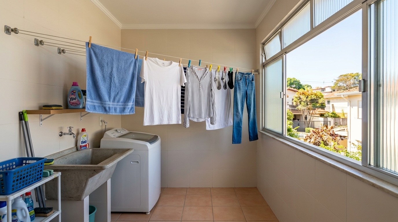 Pare de secar roupa em casa assim: essa é a maneira certa que evita mofo nas paredes