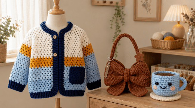 Inspire-se com o Crochê moderno valorizando o estilo atual e com muita personalidade
