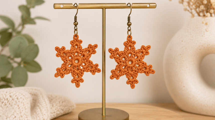 Brincos de crochê com gráficos: acessórios artesanais que deixam qualquer look mais criativo