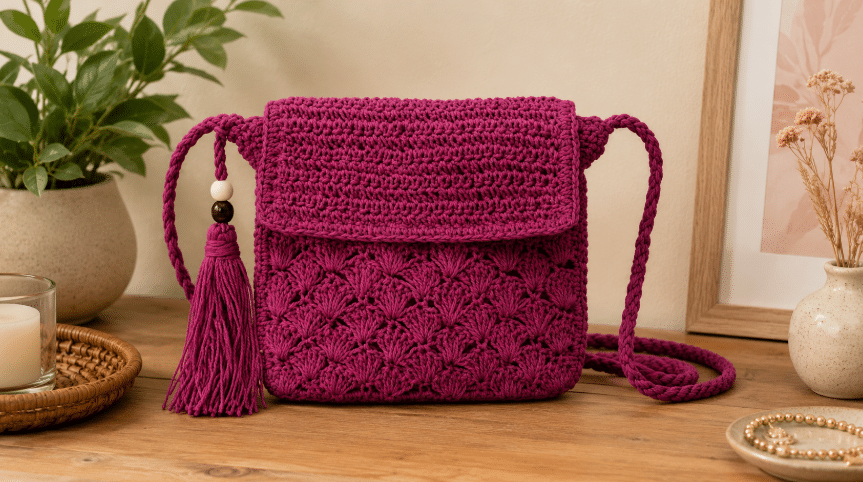 Diversos gráficos de bolsas de crochê para vários tamanhos: modelos versáteis para diferentes estilos e ocasiões