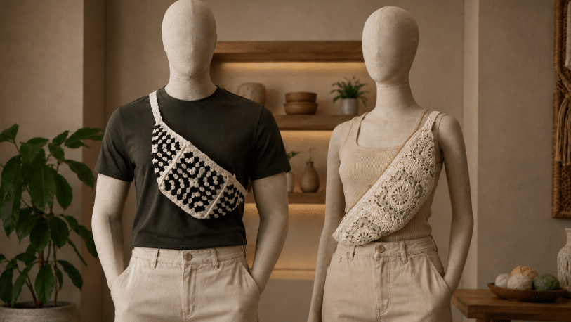 Modelos, inpirações e gráficos para criar a sua Pochete de crochê: O acessório moderno com charme artesanal