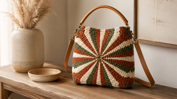 Bolsas feitas com crochê com lindos gráficos para quem ama estilo com textura e quer criar a sua peça