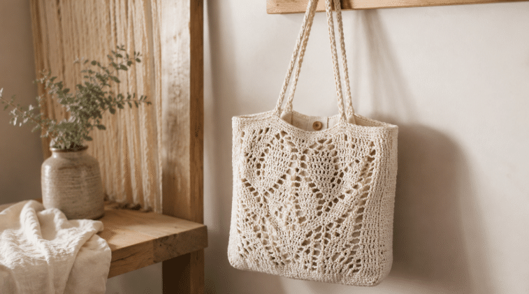 Bolsa de crochê com mais de 15 gráficos para fazer a peça artesanal que une estilo, textura e praticidade