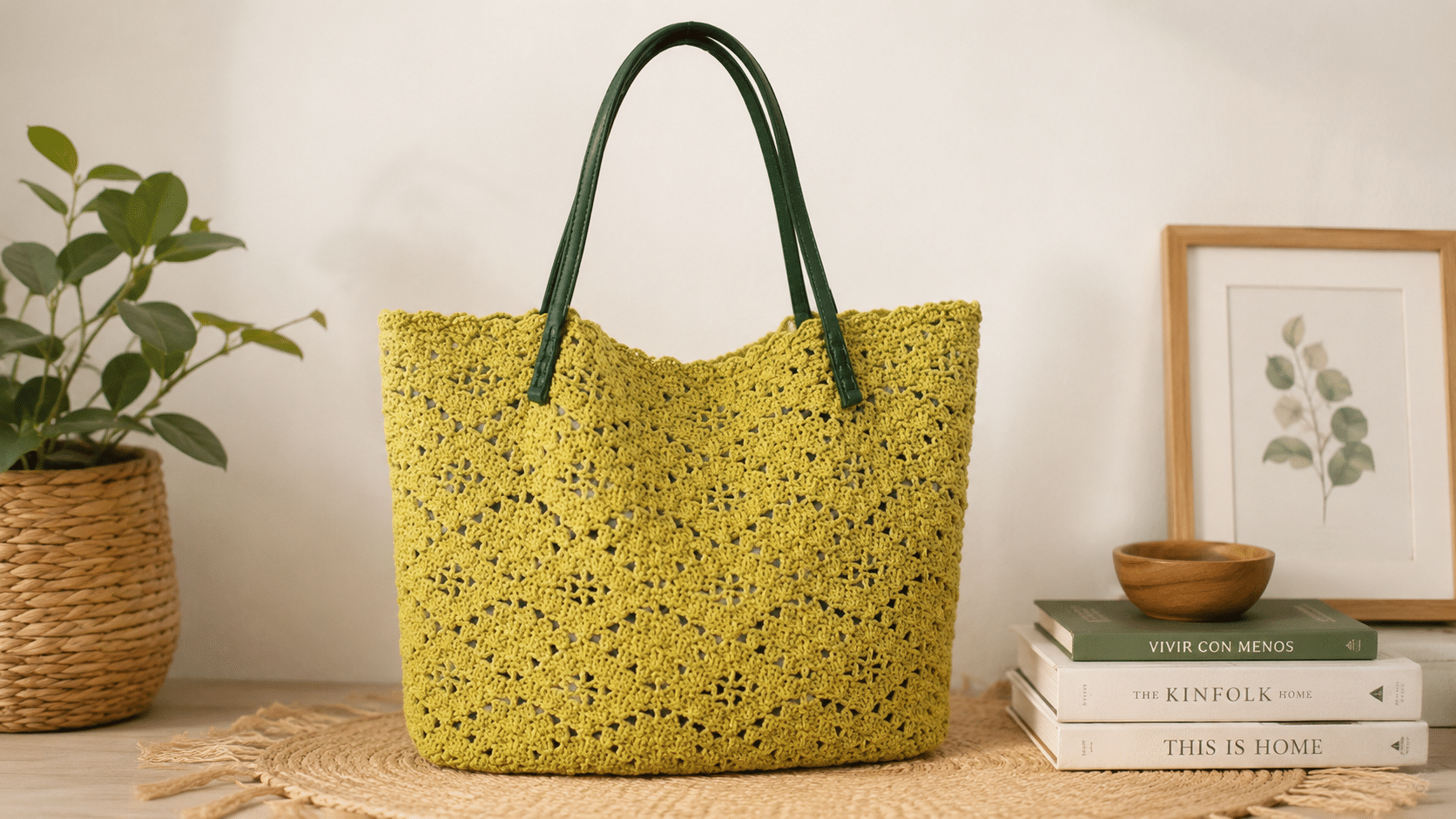 Bolsa de crochê une elegância artesanal e praticidade no dia a dia