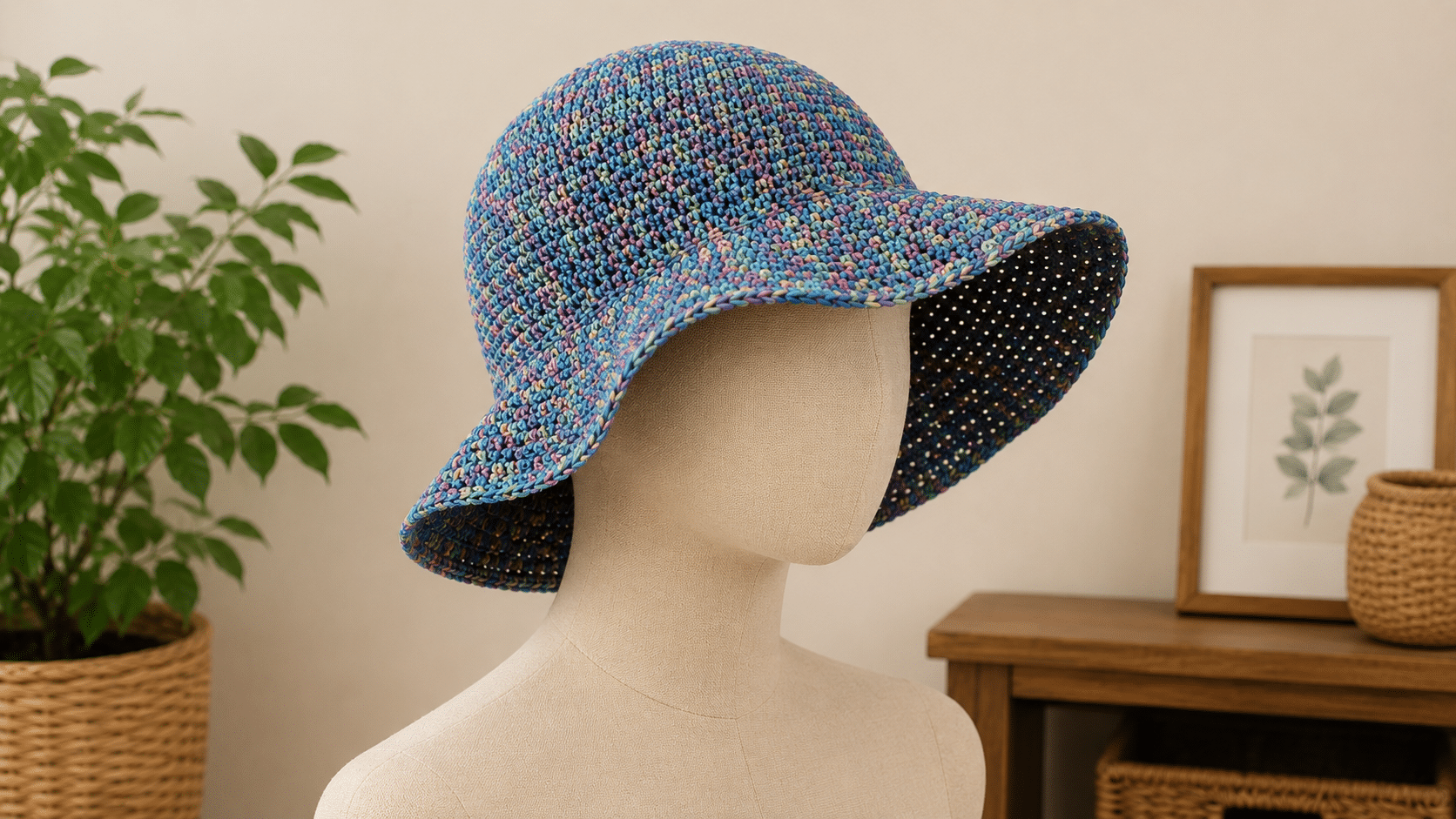 Bucket hat de crochê conquistam espaço com charme artesanal e estilo próprio
