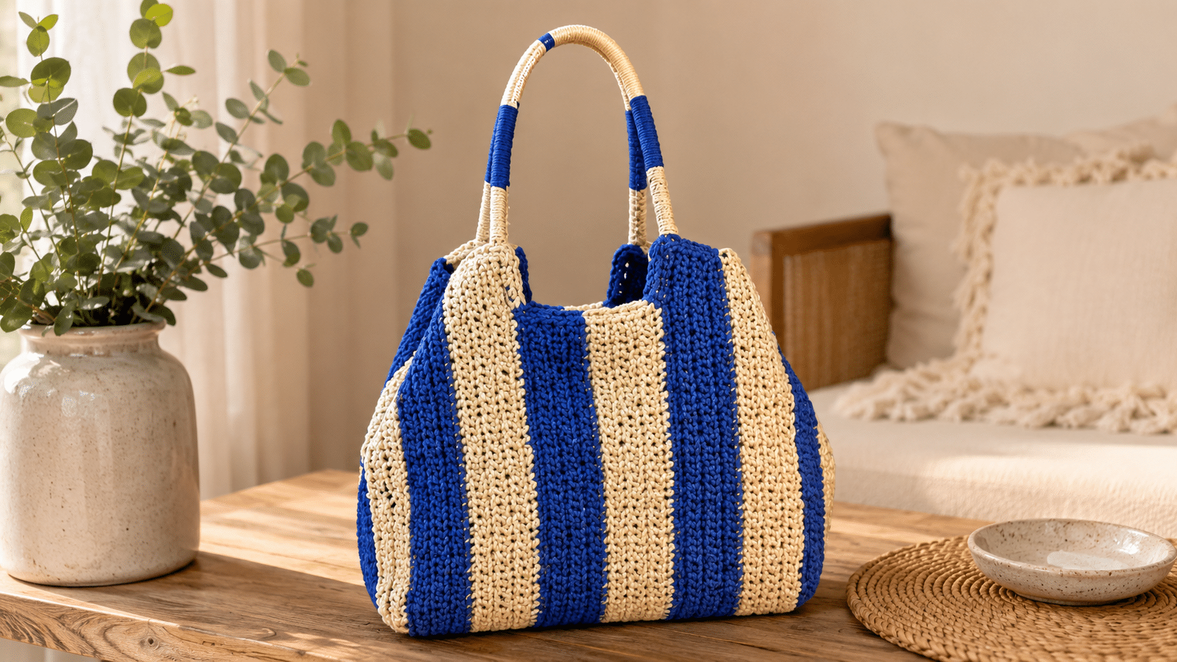 Bolsa de crochê valoriza o visual com charme artesanal e estilo único