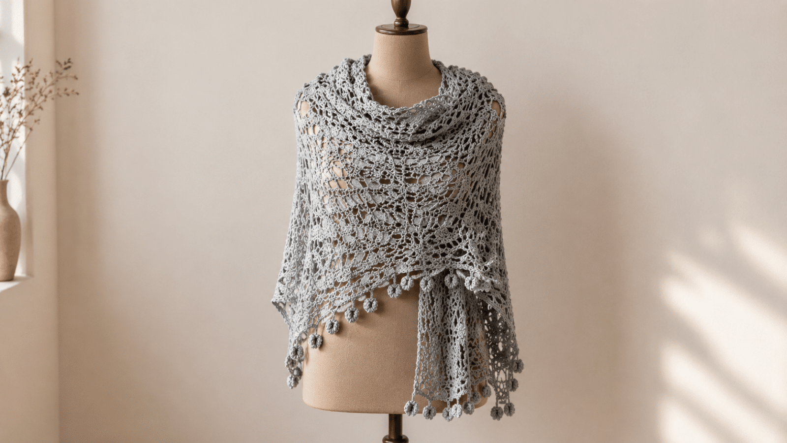 Xale de crochê cinza é a sobreposição artesanal que deixa o look mais elegante